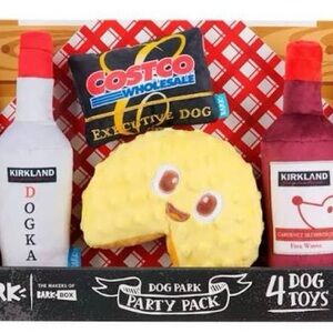 NIB Costco Kirkland x Bark Signature Dog Park Party Pack - Red, Yellow, Black